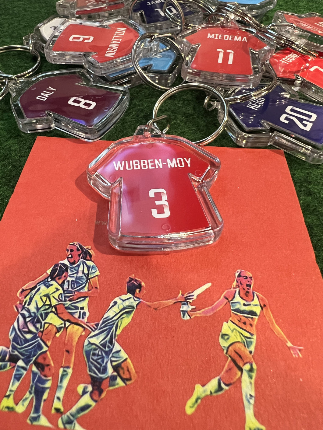 Women's Legends Player Keyrings